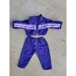 American Girl Doll Gymnastics Purple Track Suit Windbreaker